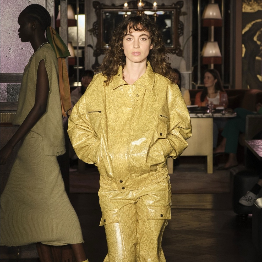 REJINA PYO MOTORCYCLE SNAKE JACKET FW22